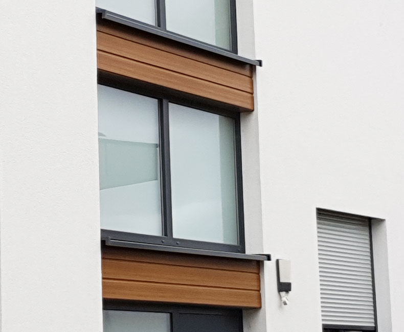 Keralit-Verkleidung für Fassaden